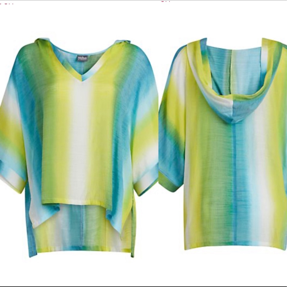 NY&Co caftan tie-dye hi-lo top